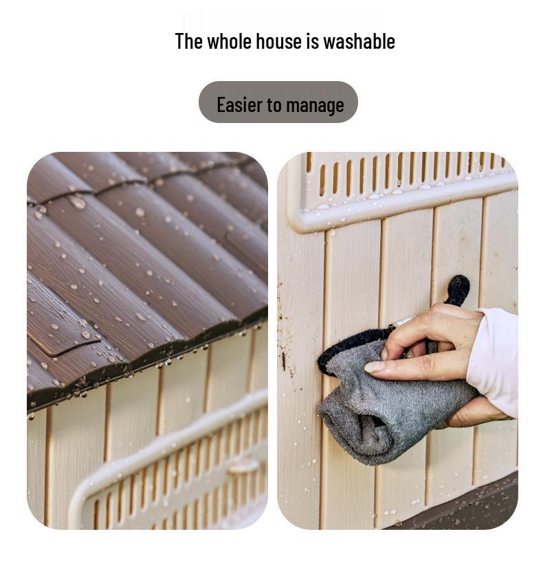 Weatherproof Large Dog Villa: Indoor/Outdoor Sturdy, Removable & Washable