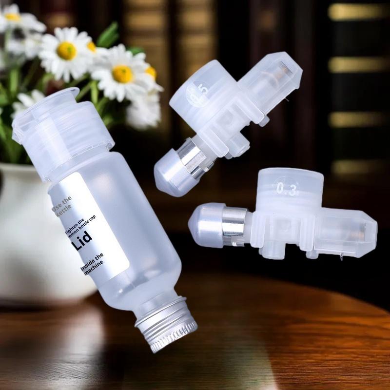 Conjuntos de Accesorios Superiores que comprenden Módulos de Pulverización(0,5 mm o 0,3 mm) y Recambios de Contenedores Especiales para Aerógrafo No Clean.