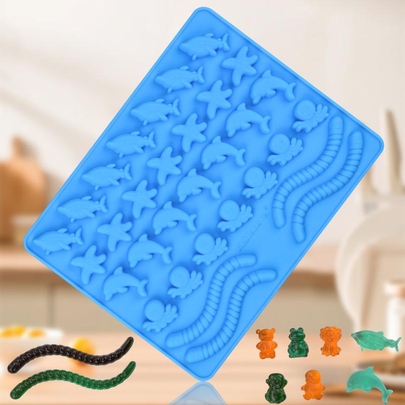 1 buc silicon animale marine ciocolată mucegai delfin bomboane jeleu copt mucegai stele de mare tort decor a face set gheață tavă cadouri