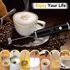 Electric Coffee Milk Frother Whisk Egg Beater USB Rechargeable Handle Mixer