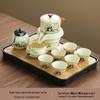 Panda Ru Kiln Kung Fu Tea Set: 2024 Gaiwan & Teapot, Ideal for Home or Gift