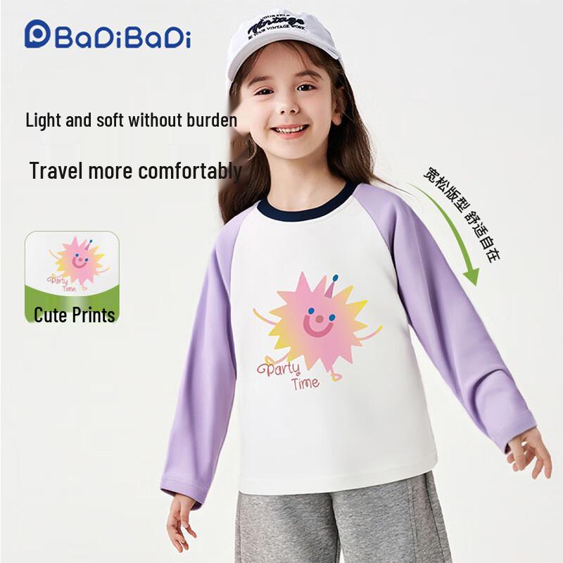 Badi Badi Girls' Cotton Long-Sleeve T-Shirt