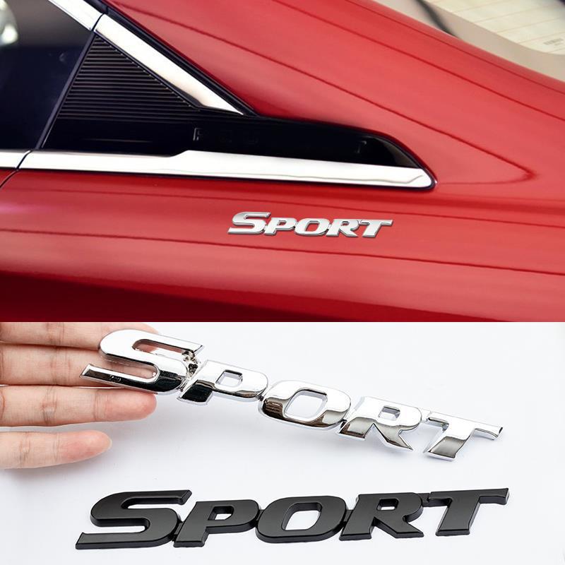3D Metal Logo Sport Emblem Letters Car Fender Trunk Badge Sport Stikcer Accessories for toyota