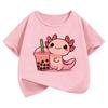Y2k Animal Graphic Kids Tshirts Summer Short Sleeve Tees Cartoon Boys Girls Clothes Kawaii Tops Y2K Children T-shirt