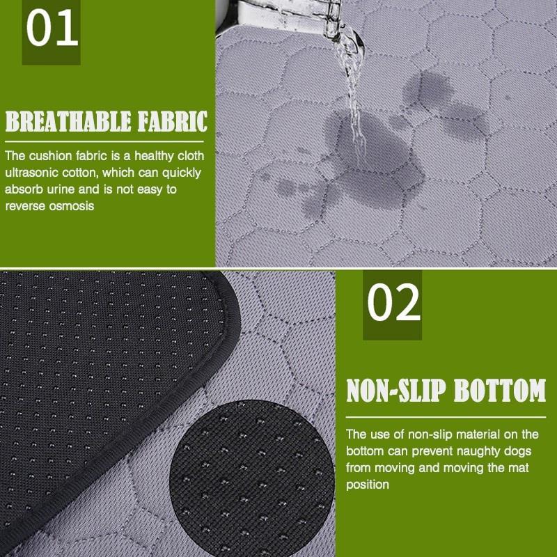 Waterproof Dog Pee Pad Reusable Washable Dog Urine Mat Car Seat Floor Sofa Pet Cat Bed Furniture  60x90 Size Tapetes Para Carro
