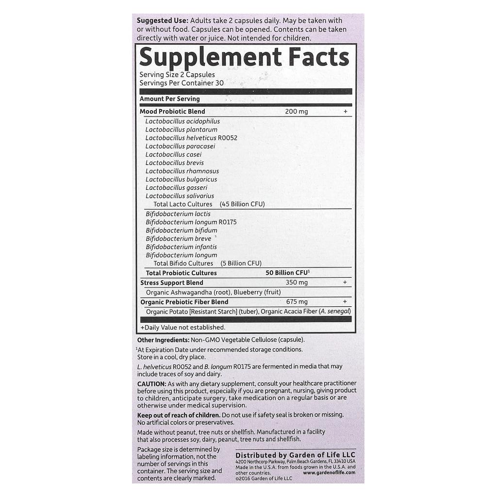 Doctor Formulated Probiotics, Mood Boost, 60 Veggie Caps