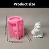 3D Katzen Kerzenform Handgemachte Silikonformen Gipsformen Ornamentformen Gussformen Tierformen Bastelbedarf