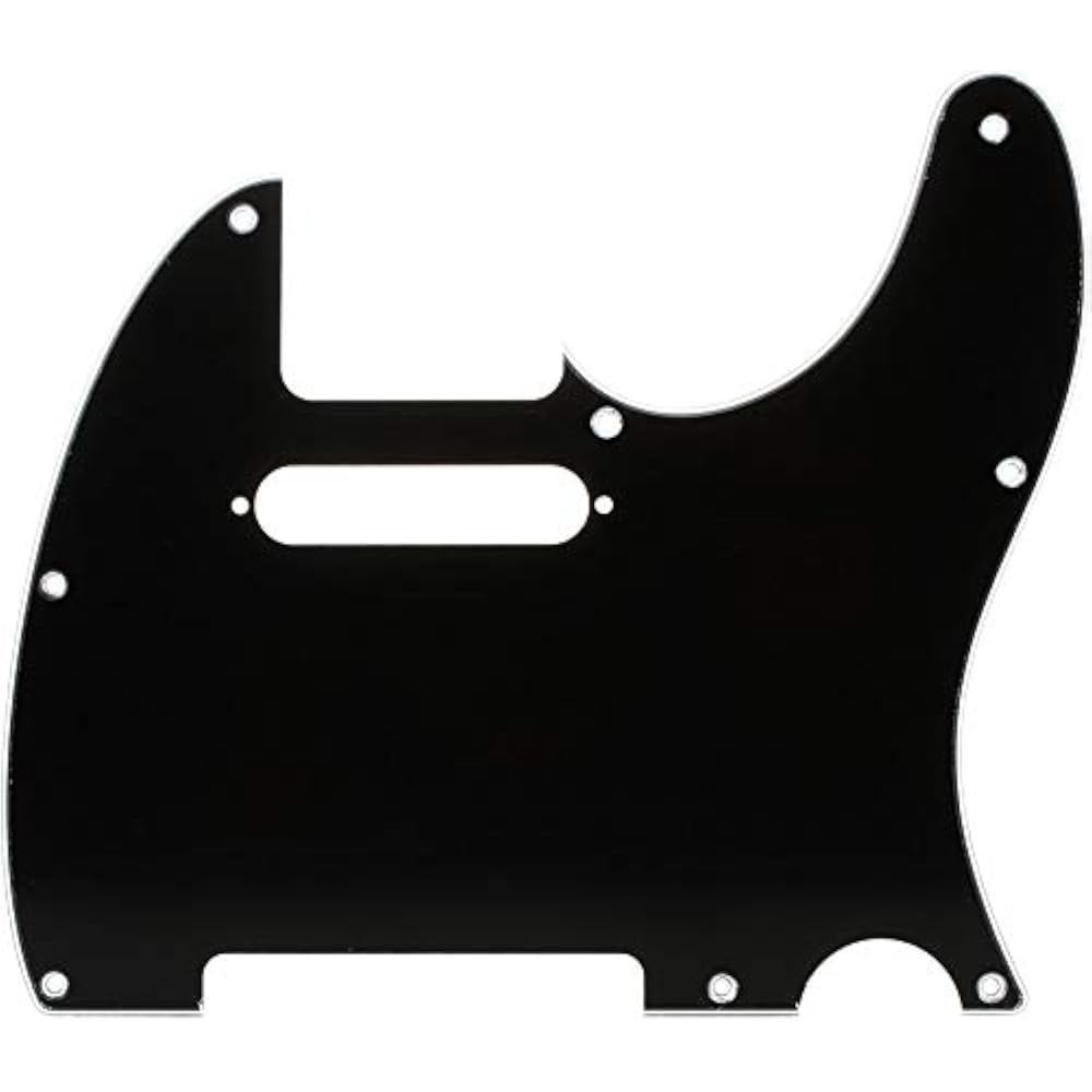 Fender Pickguard, Telecaster®, 8-Hole Mount, Black, 3-Ply