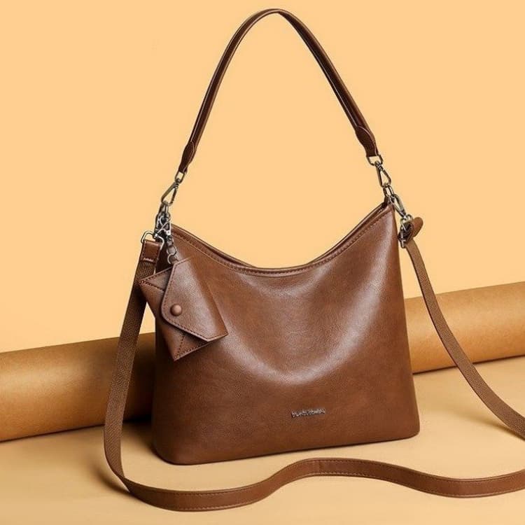 Soft leather large capacity tote bag women s shoulder bag