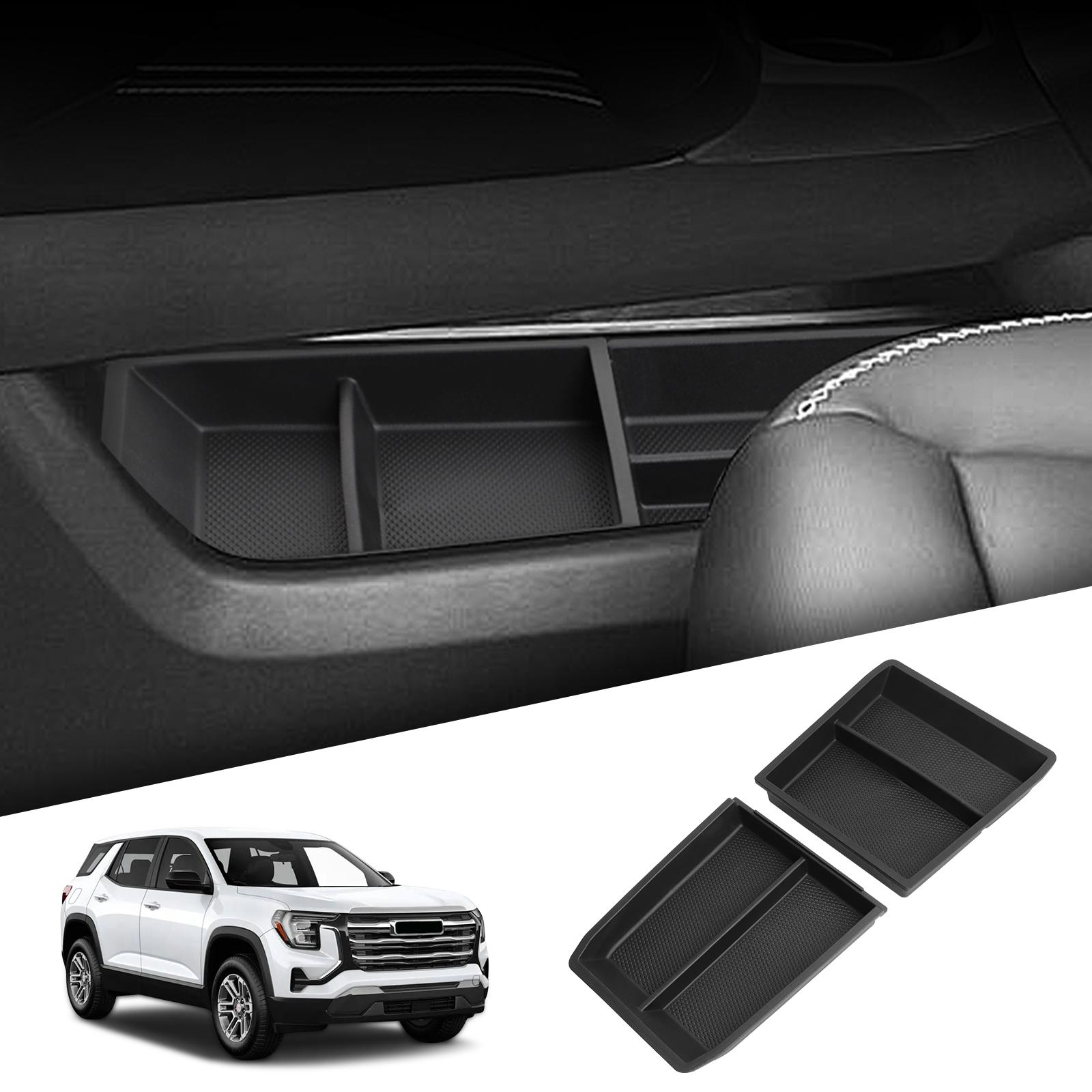 

для GMC Terrain 2025 2026 TPE Нижний слой органайзера для хранения в центральной консоли Центральный лоток Органайзер Аксессуары для интерьера автомобиля Черный