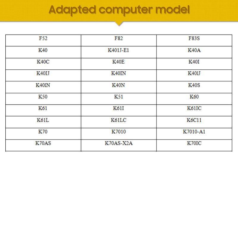 NEW Replacement Battery For Asus K40AF K40ID K40AB K40 K60 X8AC K50 A32-F52 A32-F82 Laptop Battery 440mAh
