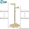 Adjustable Stainless Steel Floor-Standing Bag Display Stand for Women's Bags