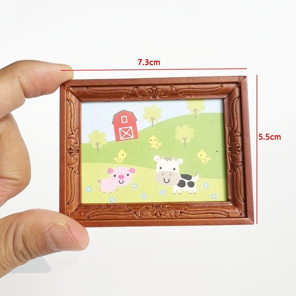 Mini Dollhouse Decor 1:12 Wall Decoration High Quality Oil Painting