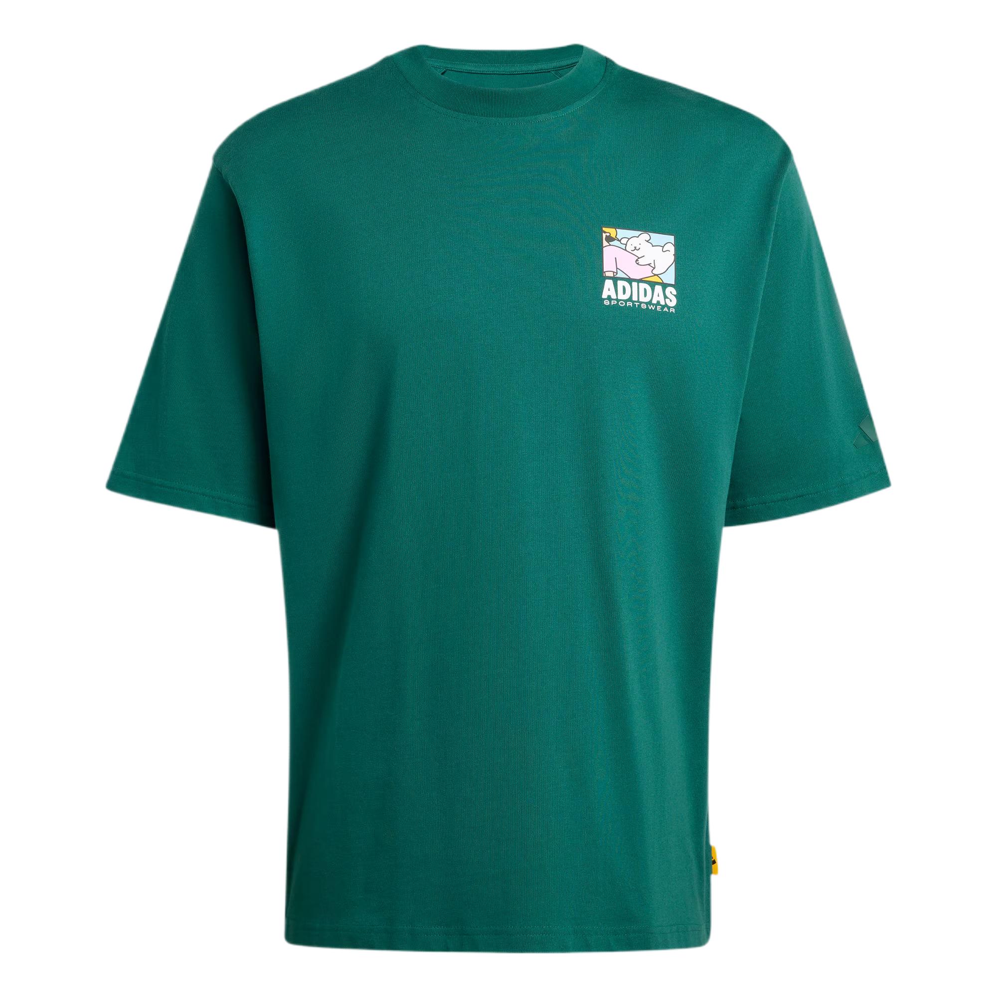 Adidas Animal Print Crew Neck T-Shirt Men tops KE4339 S