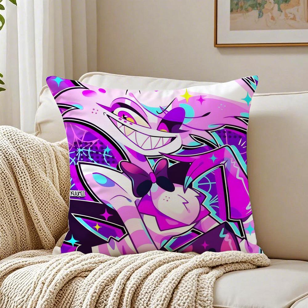 animation dark HHazbin HotelS Cushion Cover Pillowcase Antidustmite living Room Sofa Decor Cushion Room