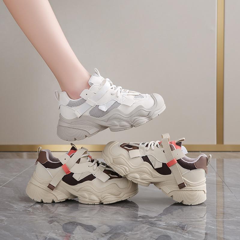 2025 autumn new Korean version breathable dad shoes women ins student casual shoes platform running shoes women CGA681