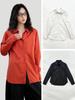 2025 Women's High-End Loose Fit Orange Shirt - Simple, Versatile, Original Design