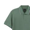 Armani Exchange SS23 Logo Striped Print Trim Embroidered Short Sleeve Polo Shirt Men Tops Dark-Green 8NZF75-Z8M5Z-1881