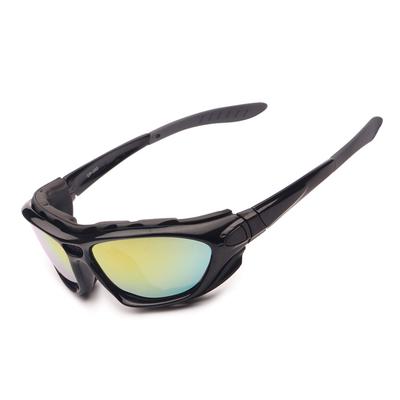 Motorrad Polarisierte Gläser Antibeschlag Sonnenbrille, Tag & Nacht Zwei-Gläser-Set, Wechselbrille