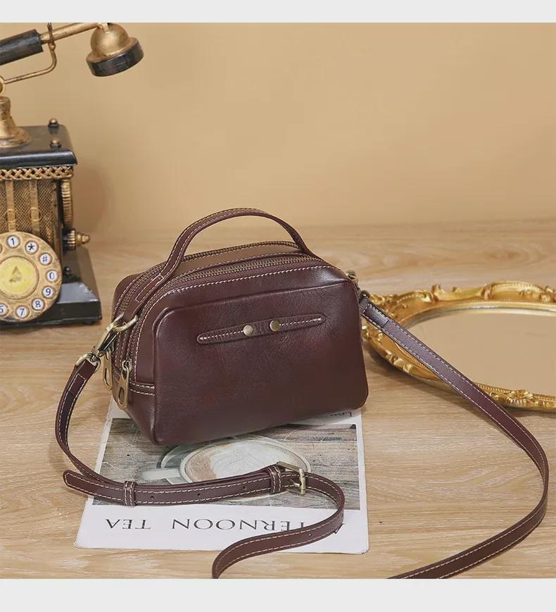 Women's Leather Handbags: 2025 New Design, Versatile Messenger & Shoulder Bags