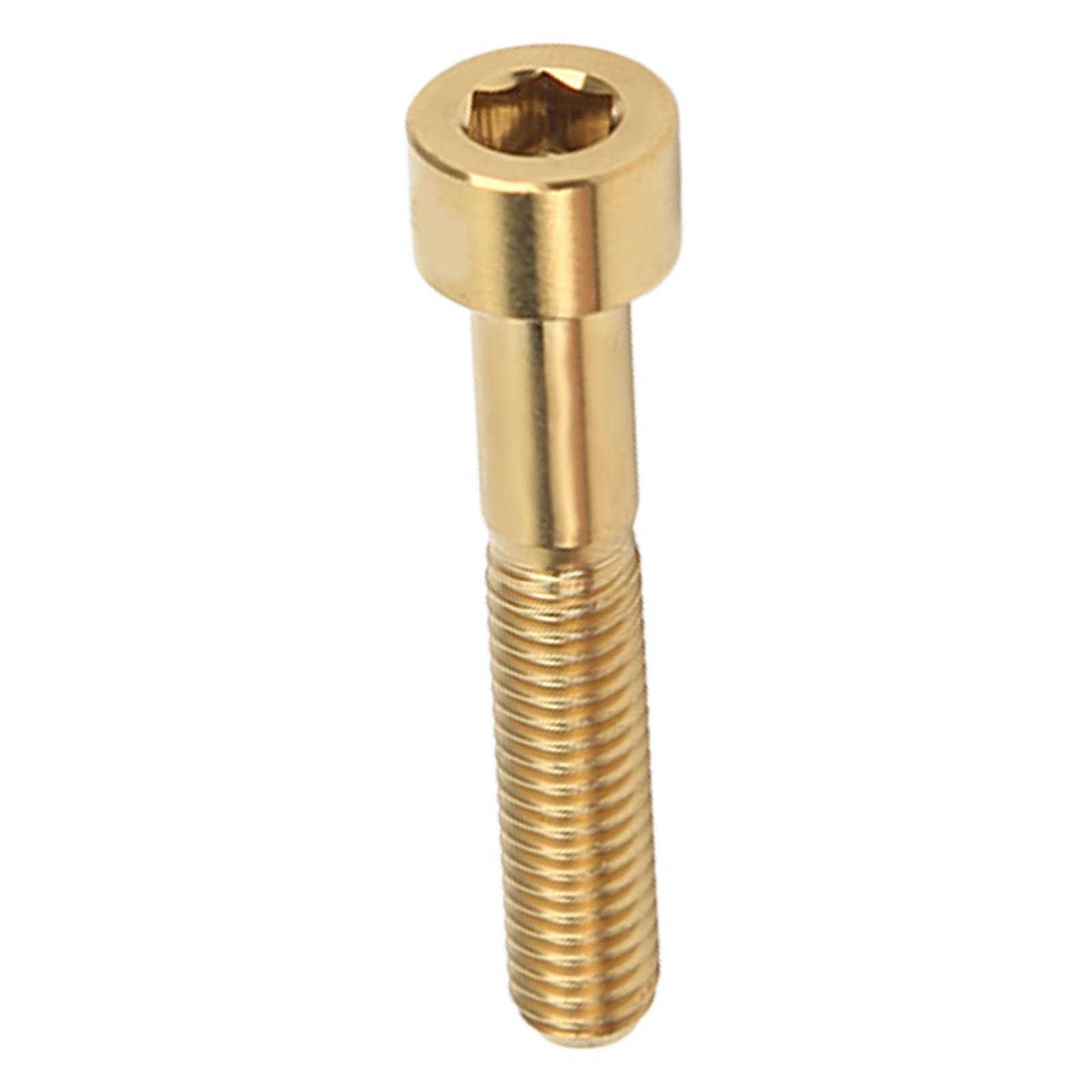 Kaisai Black M6x35mm Bike Screw Rustproof Titanium Alloy Bicycle Handlebar Stem Screw For Outdoor Cycling