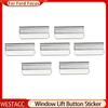 7 Stück/Set ABS Chrom Auto Fensterheber Knopf Pailletten Zieraufkleber für Ford Focus 2 MK2 3 MK3 2005 - 2018