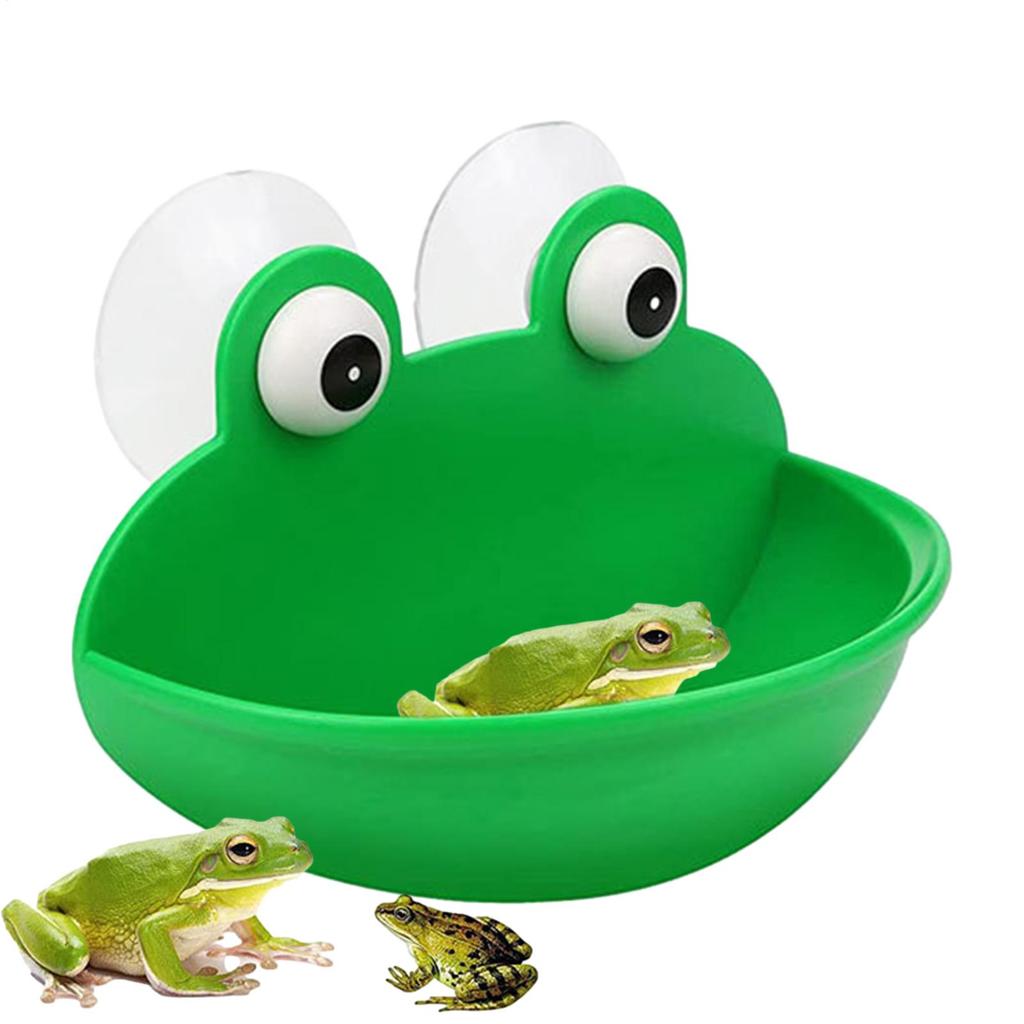 Frog Habitat Frog Holder Climb Toy Amphibian Aquatic Decor Adorable Frog Dish Holder for Fish Tank Aquarium Aquascape/Small Item