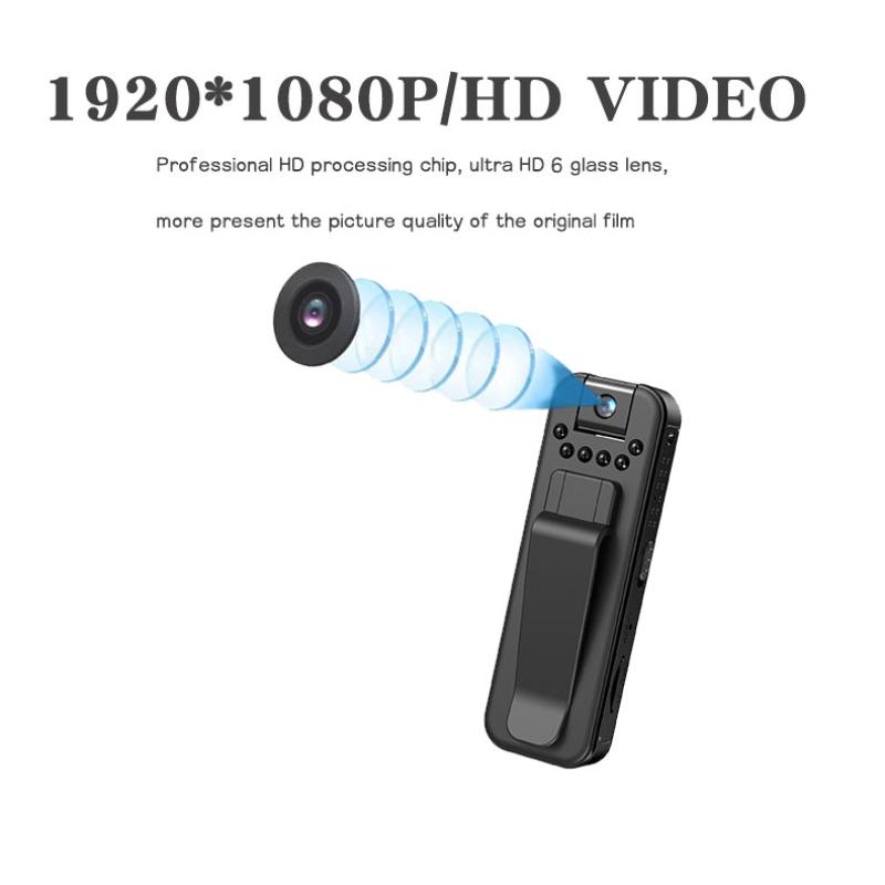 HD 1080P Mini-Kamera Tragbarer kleiner digitaler Videorecorder Polizei BodyCam Infrarot-Nachtsicht-Miniatur-Camcorder