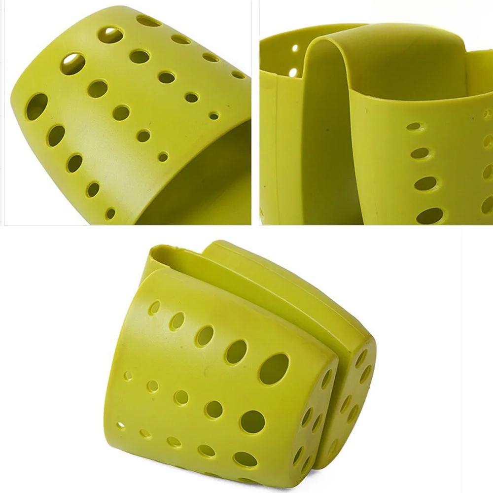 Kitchen Tools Kitchen Sink Saddle Style Double Silicone Sponge Holder Sink Rack Storage Organizer Soap Kitchen