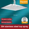 304 Stainless Steel Rain Shower Head High Pressure Round Showerhead With 360° Rotation  Pressurized Large Shower Head For Bath