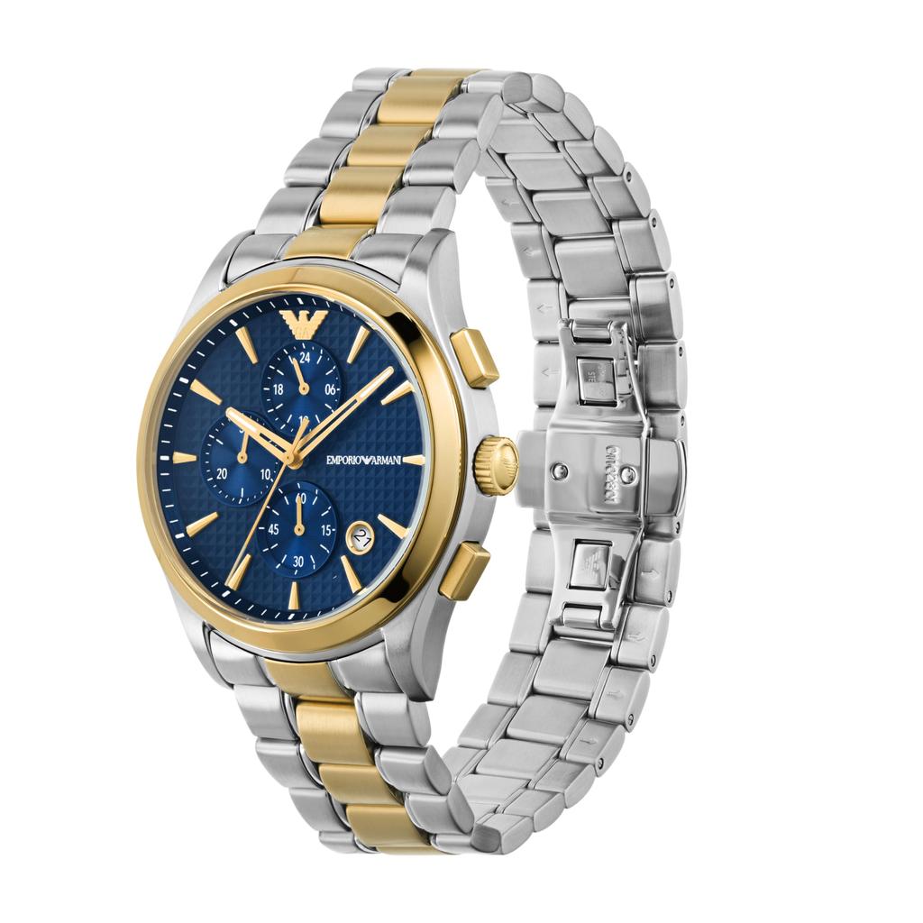 Emporio Armani Stainless Steel Analog Blue Dial Watch Multicolor Modern Men's - AR11579, Band, Multicolor,