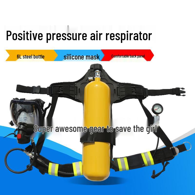 Автономный дыхательный аппарат (СИЗОД) с полнолицевой маской 6L Steel Cylinder