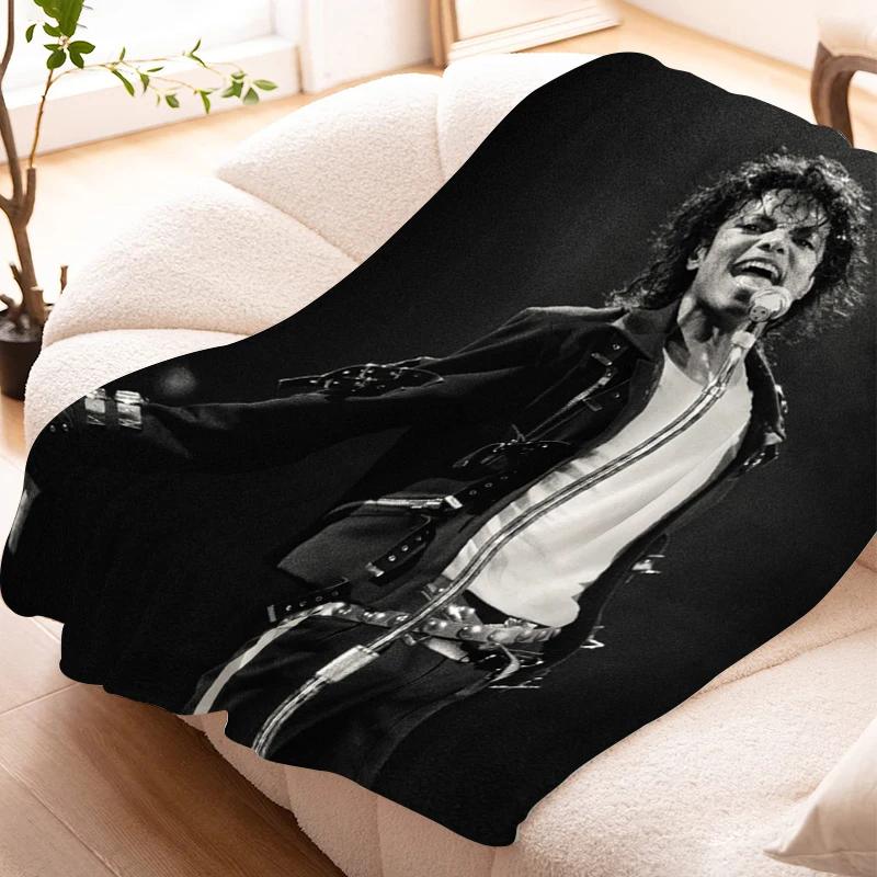 Flannel Warm Winter Blankets Michael Jackson Microfiber Bedding Knee Bed Fleece Custom Nap Decorative Sofa Fluffy Soft Blankets