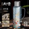 1000ml Pure Titanium Vacuum Insulated Thermos With Mechanical Temperature Display Home Office Travel