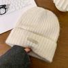 Knitted Hat for Women In Autumn and Winter High End Fashion Wool Hat Big Head Circumference Showing Face Small Warm Piles of Hat Cold Hat