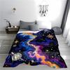 Galaxy Cosmic Stars and Nebula Pattern Decorative Area blanket blanket blanket, suitable for use in the bedroom, living room, on the sofa