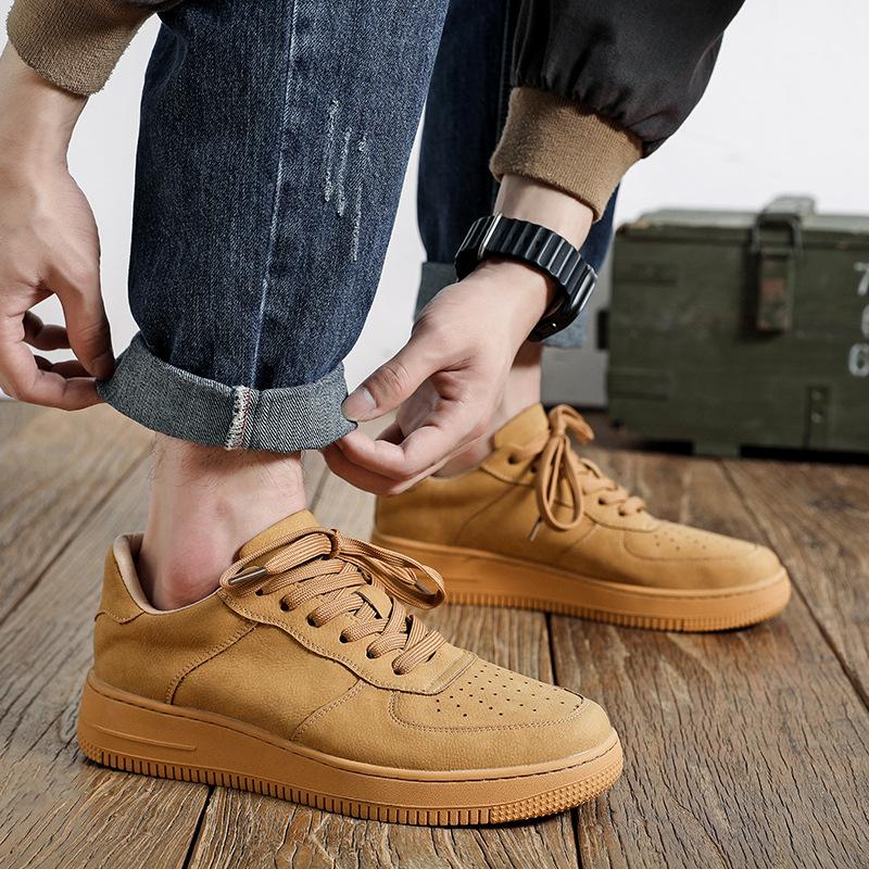 Herrenschuhe kleine weiße Schuhe 2025 neu vielseitige lässige Skateboard-Schuhe Air Force One Sportschuhe Herrenschuhe 1044-M