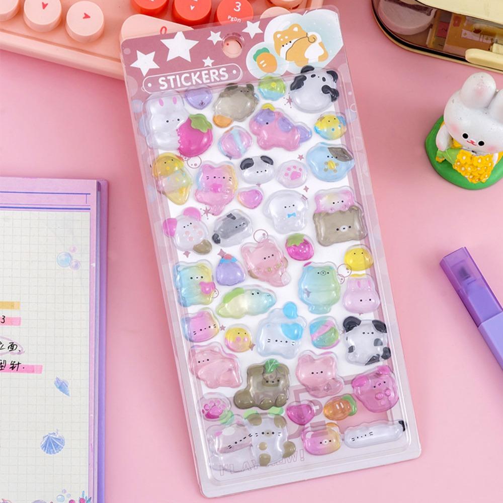 DIY Crafts 3D Crystal Sticker Relief Decorative Sticker  Notebook Journal Planner Scrapbooking Style 2