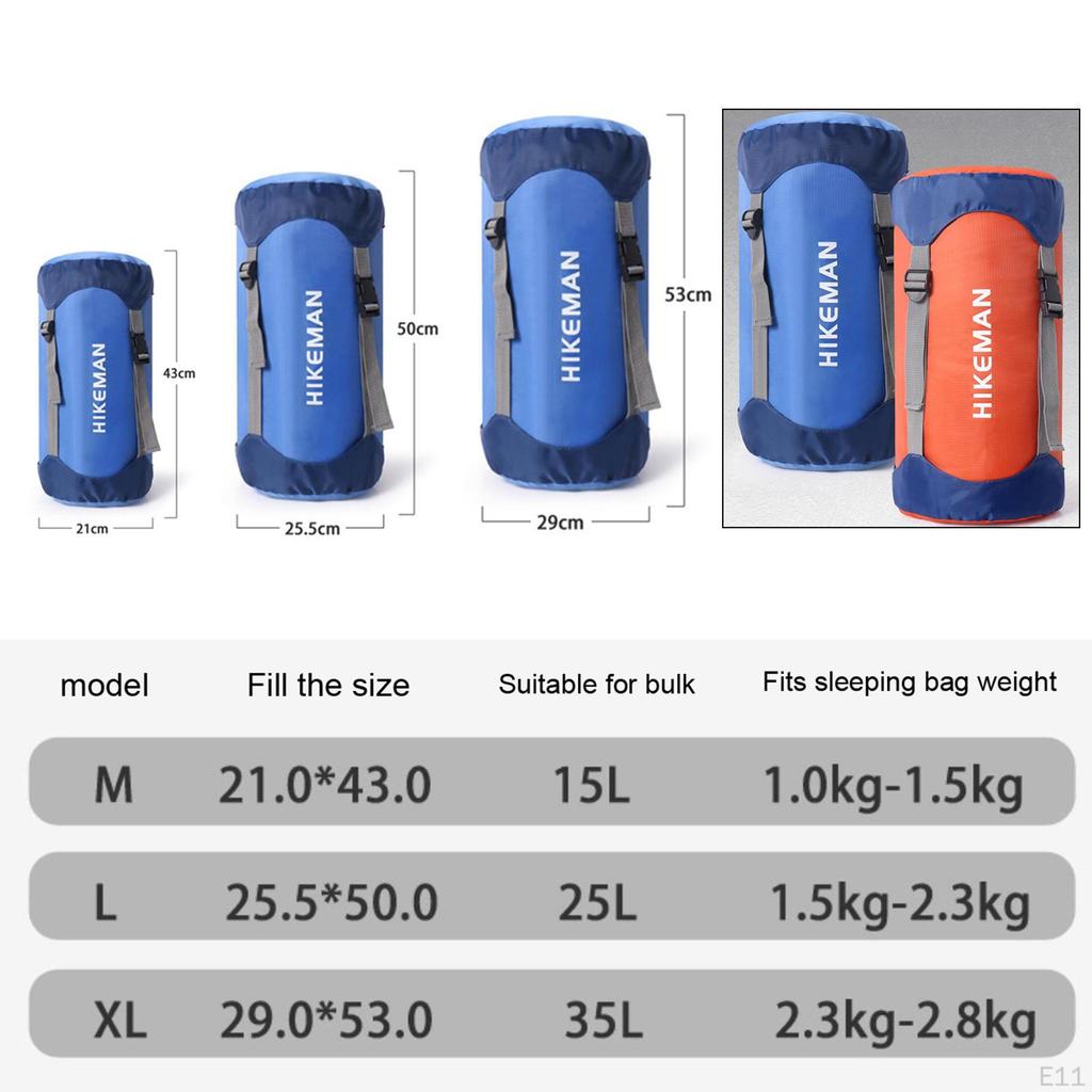 Compression Sack Sleeping Bag Stuff Water Resistant for Camping Hiking Picnic Sleep Storage