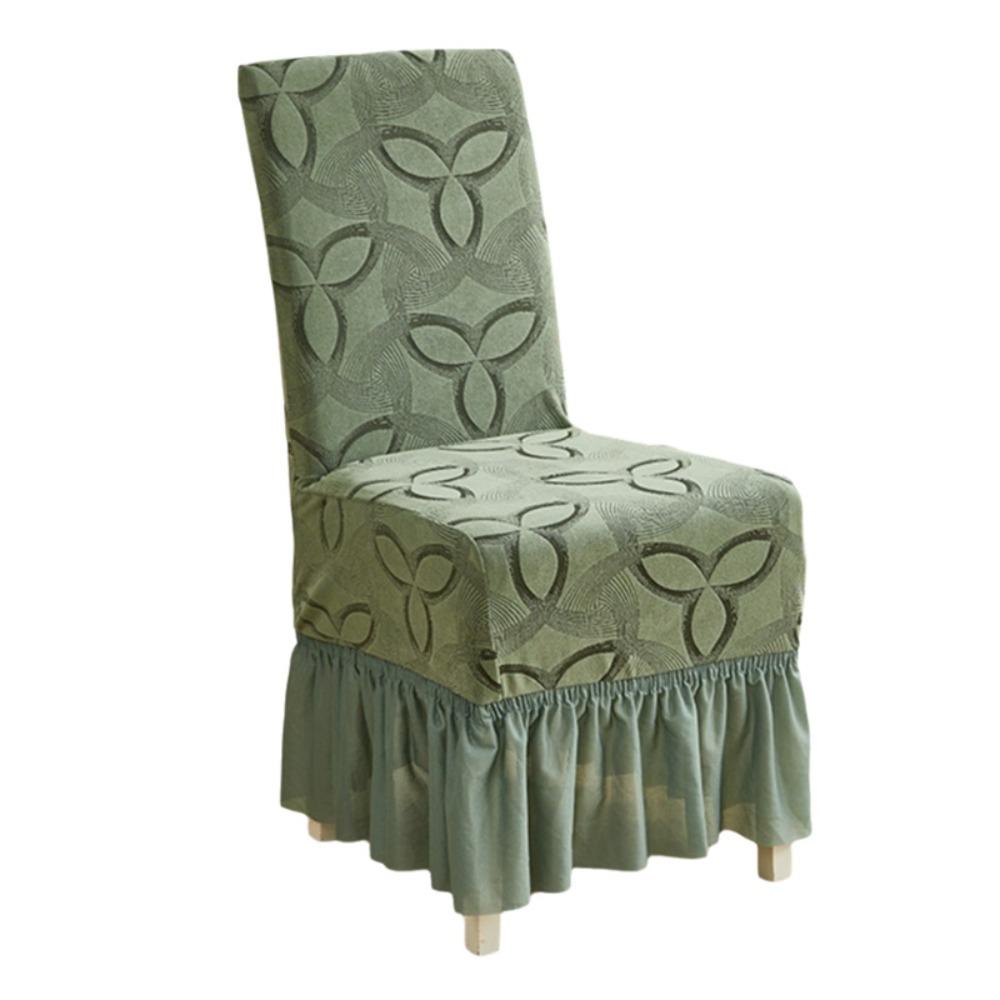 Full Wrap Dinning Chair Protective Case Elastic Chair Skirt Practical Seat Cover  Dinning Table циан