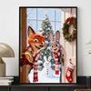 Diamant Painting Nick Judy Weihnachtsthema Diamant Painting Zeichentrickfilm Kreuzstich Handgemachtes Geschenk, Heimdekoration