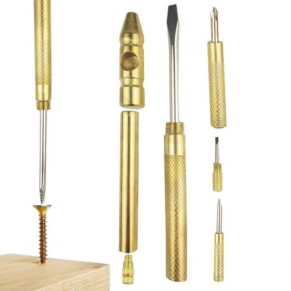 Gold Color Mini Craft Hammer Detachable Multi-function Hammer Mini Tool Hand Tool DIY Projects