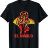 El Diablo Spanish Devil With Wings Spooky Halloween Lucifer T-Shirt