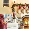 Christmas Pillowcases: Santa, Snow, Winter Gnome & Snowman Designs Sofa Bed Cushion Cover, New Year Home Decoration