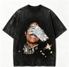 Vintage Michael Jackson Rhinestone Hanske Grafisk Herre T-skjorte