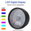Racing Gauge Voltage Display Car Gauge Turbo Boost Gauge LCD Digital Display 7 Color