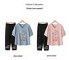 2026 New Summer Cotton Linen Suit: Stylish Short-Sleeved T-Shirt for Middle-Aged and Older Women