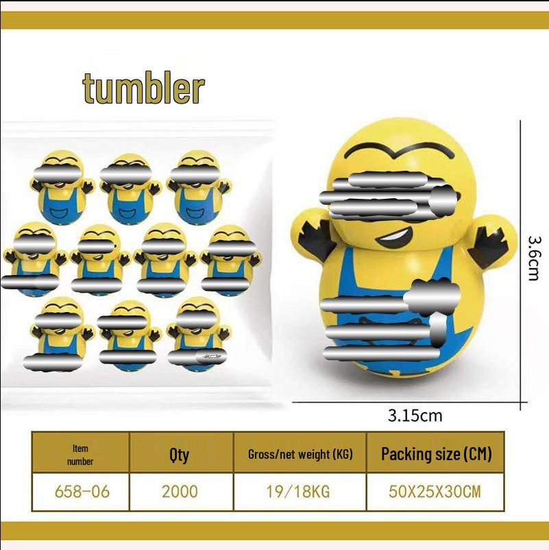 TikTok Stil Mini Stehaufmännchen Astronaut Tiger Blau Desktop Ornament Spielzeug Blind Box