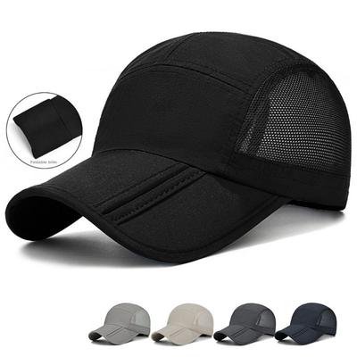 New Design Quick Drying Baseball Cap Lightweight Packable Outdoor Hat Polyester Breathable Visor Cap
