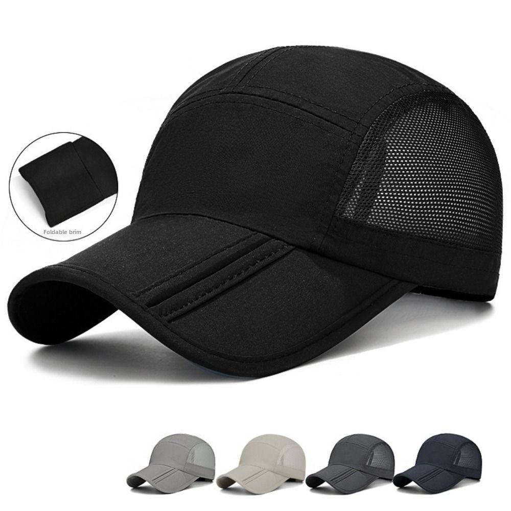 Creative Gift Quick Drying Baseball Cap Lightweight Packable Sports Hat Breathable Polyester Outdoor Hat